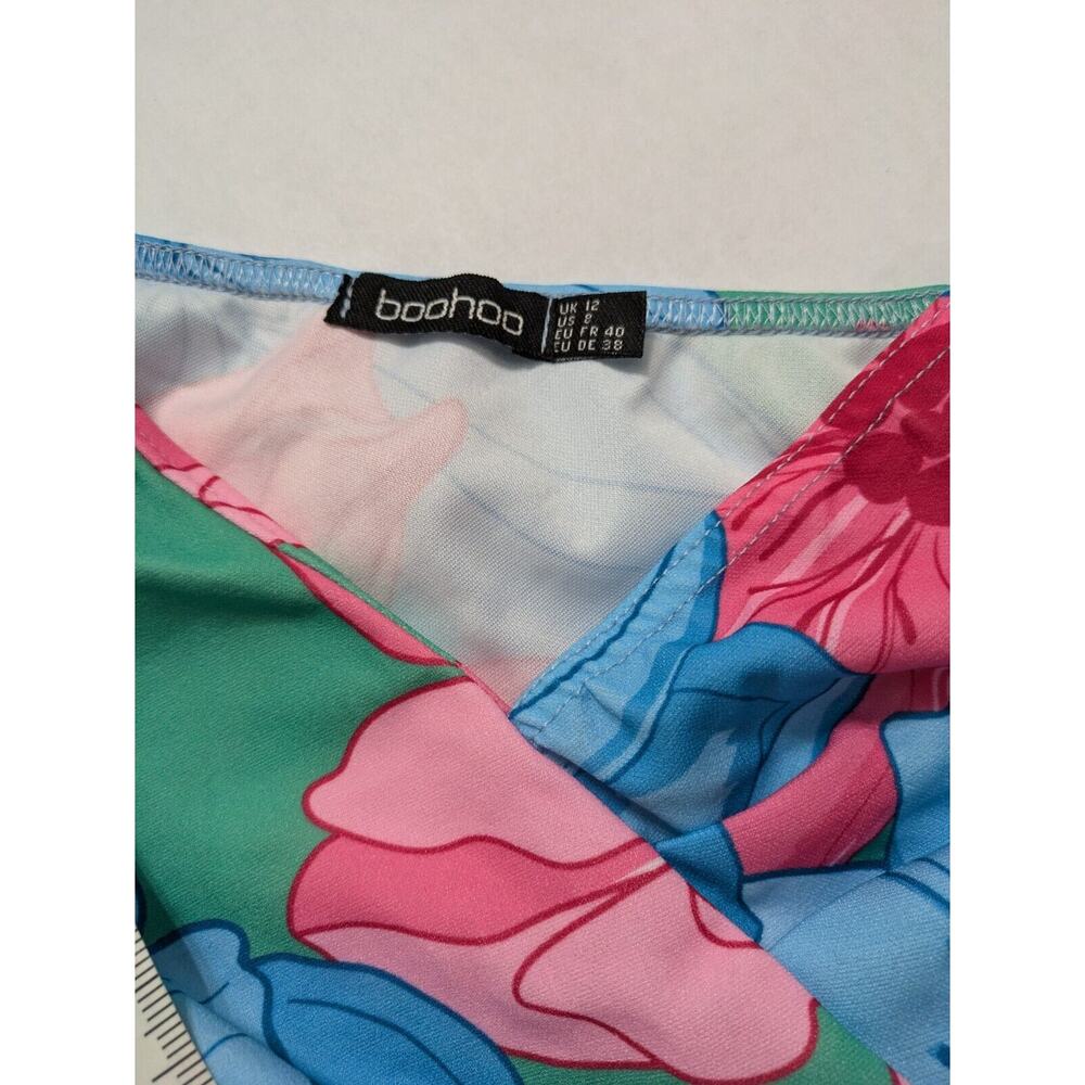 Boohoo Top Women's Size 8 One Sided Swim Beach Boho Summer Ruffle Crop 3 Pcs Lot - Picture 11 of 16